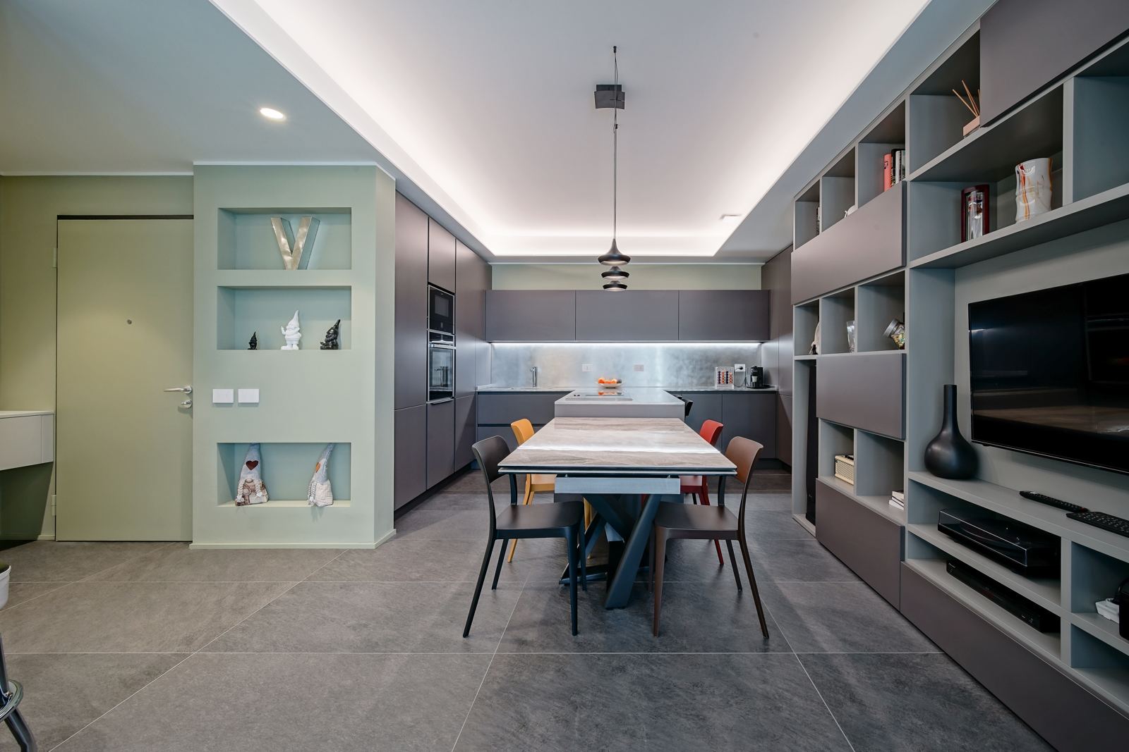 Zone giorno e living — realizzazione 13, Giovanni Conti Interior Design